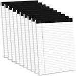 Note Pads 8.5 x 11 Inch, 10 Pack, Legal Pads 8.5 x 11, 30 Sheets Each, Wide/Legal Ruled, White Lined Legal Pads, Micro Perforated, Premium Thick Paper, Paper Pads Lined Writing Pads for School Office