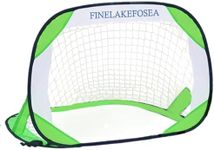 Soccer Goals for Backyard - 4'x 3' FINELAKEFOSEA Portable Soccer Goal Set Training Equipment with Carry Bag, Pop Up Toddler Soccer Net for Kids Gift Games, Sports, Outdoor & Indoor Play (green)