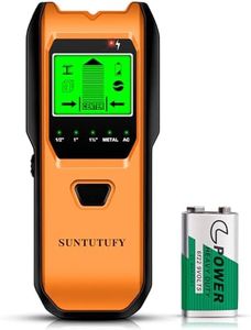 Stud Finder Wall Scanner - 5 in 1 Electronic Stud Detector with Upgraded Smart Sensor, Audio Alarm and HD LCD Display for the Center and Edge of Wood, AC Wire, Metal and Studs Detection(Persimmon)