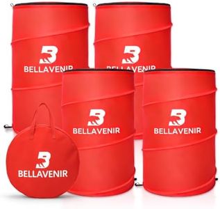 BELLAVENIR 4-Pack Pop Up Defender Dummy, Portable Foldable Training Equipment for Basketball, Football, Soccer Sports Blocking Drills Equipment