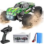 BEZGAR HP164 RC Cars MAX 40KPH, 1:16 Scale RC Truck, RC Cars for Adults, Carros De Control Remoto 4x4, Remote Control Car for Boys 8-12, Off Road Radio Controlled Car with Two Rechargeable Batteries