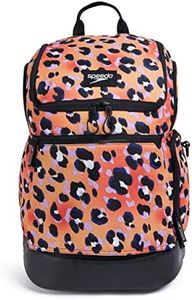 Speedo Teamster 2.0 Rucksack, 35 Litre Capacity, Printed Leopard Print