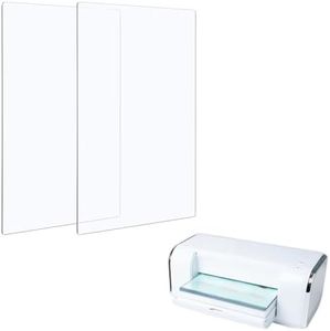 1 Pair Cutting Pads Compatible with BSP & BS Switch Plus Die Cutting Machine,Clear Polycarbonate Plastic Cutting Plates,12 3/4x8 3/4x1/8inch,Transparency Acrylic Die Cutting Plate for Craft