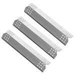 LOKHING 97371 (3-Pack) Stainless Steel Flame Tamer, Heat Shields, Heat Plate, Heat Tent, Grill Replacement Parts for Grill Master, Nexgrill and Other Gas Grill Models