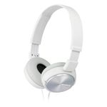 Sony MDRZX310W.AE Foldable Headphones - Metallic White, Pack of 1