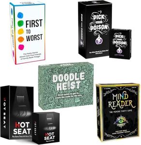 FIRST TO WORST DYCE Games Family Party Ultra Bundle - 5 Hilarious All-Ages Party Games Plus 2 Awesome Expansions!