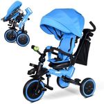 KRIDDO 8-in-1 Foldable Tricycle Str