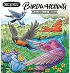 Crayola Bird Coloring Book (40pgs), Adult Coloring Pages, 8.5 x 10, Stress Relieving Coloring, Mindfulness Activity for Adults