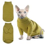 Axcimond Cat Sweater Sphynx Cat Clothes Hairless Cat Shirt Warm Cat Outfit Kitten Clothes Cat Pajamas Small Dog Sweater Cat Jacket Autumn and Winter Pets Cat Costumes for Indoor Cats Soft Cat Onesie