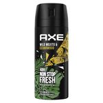 AXE Wild Body Spray, for a Long-lasting Fragrance of Green Mojito and Cedarwood Without Aluminium Salts, Pack of 1