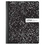 Office Depot - Composition Book - Marble, College Ruled - 9.8" x 7.6" x 0.375" - white