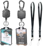 Badge Holder Retractable Clip Heavy