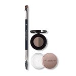 Anastasia Beverly Hills Soft Arch Brow Kit - Essential Eyebrow Shaping Set featuring Full-Size Brow Wiz and Brow Stencil Templates for Symmetrical Brows - Dark Brown