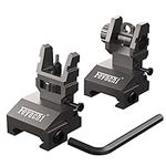 Feyachi Front and Rear Backup Iron Sights, Best Flip Up Iron Sights, Backup Sight Set (Tool Free Adjustment)