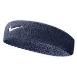 NIKE Men's Swoosh Headband, Navy - White - 1 SIZE