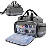 Trunab Medical Bag Empty, Nurse Supply Bag with Shoulder Strap for Home Visit, Health Care, Hospice, Travel, or Emergency Event, Grey, Bag ONLY-Patented Design