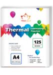 True-Ally (A4 Size - 125 Micron) Lamination Pouch Clear Glossy Thermal Transparent Waterproof 100 Sheets (Home & Office) (A4-125 Micron - 100 Pouch)