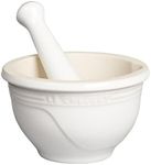 Le Creuset Stoneware Mortar and Pestle Set, 10 oz., White