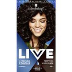 Schwarzkopf LIVE Intense Colour Tempting Chocolate Permanent Hair Dye 880, Long Lasting Hair Dye in an Intense Brown Shade with Built-In Vibrancy Serum, dark brown Hair Dye for up to 100% Grey Coverage