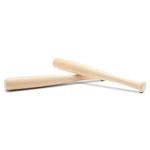 6 Inch Mini Baseball Bats, Bag of 4 Mini Wooden Baseball Bats, Perfect for Crafts, Party Favors and Scrapbooking by Woodpeckers