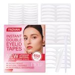 FADVAN Eyelid Tape 650Pcs, Instant Invisible Eyelid Lifter Strips Ultra-Thin Breathable long-lasting Double Eyelid Tape for Hooded, Droopy, Uneven, Mono-eyelids, New upgrade, Unique Gifts for Women.