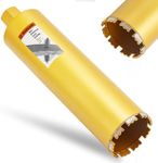 DaduoRi 4 1/2 Inch Wet Core Drill Bit, 4.5" Diameter x 14" Depth, 1-1/4"-7 Thread Diamond Core Bits for Concrete with Rebar, Masonry, Brick Block,Cement, Stucco, Stone (116mm)