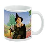 Wizard of Oz Scarecrow Character Ceramic Coffee Mug, Novelty Gift Mugs for Coffee, Tea and Hot Drinks, 11oz, White