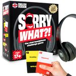 Lucky Egg Sorry What - Hilarious Lip Reading Adult Card Game - Uncensored Based On The Headphone Challenge TikTok Trend - 2+ Players 40,000 Funny Word Phrase Combinations - Party Game for Adults 17+