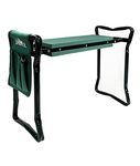 Burpee Garden Kneeler with Cushion Seat Easy to Store-Portable Outdoor Bench Foldable and Light Weight, Green