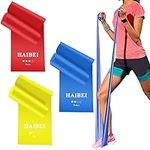 HAIBEI Resistance Bands Set 3 Packs Elastic Exercise Bands for Physical Therapy Tension Band Recovery Band Workout Stretch Bands for Strenght Training Pilates Yoga Arms Upper Body and Shoulders