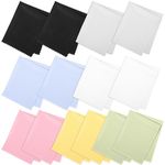 14 Pack Glasses Cleaning Cloth 7x6 Inches Glasses Cleaner Cloth Reusable Eyeglasses Cleaning Cloths for Laptop Camera Lenses LCD Screens (7 Colors)