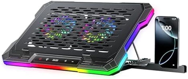 ChillCore 2 Detachable Fans RGB Gaming Laptop Cooling Pad, Rapid Cooling for 15.6-19.3" Laptops, Variable Speed Control, 8 Adjustable Heights - K6 RGB