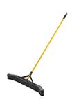 Rubbermaid Commercial Products Maximizer Push-to-Center Broom with Multi-Purpose Bristle, 36" Wide, Black (2018728)