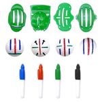 8 Pack Golf Ball Line Marker Tool,Golf Ball Alignment and Identification Tool,4 Golf Ball Liner and 4 Color Markers