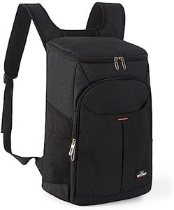 YDFYX Sac à Dos Glaciere Isotherme, Portable Sac Pique Niques 25L Cooler Backpack Bag, pour Hommes Femmes pour Déjeuner Plage Camping BBQ Pique-Nique Travail Ecole (Noir)