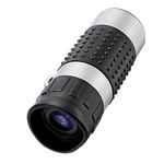 Froiny Golf Rangefinder 7x Magnification Range Finder with Hanging Holes Distance Measuring Instrument for Shooting Camping Hunting, Black and Silver, 2.95*1.06inch