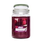 AIRPURE Large Candle Scented, Raspberry Bliss Fragrance, 18oz Jar, 120 Hour Ornamental Candles, Fill The Room with a Warm and Homey Fragrance, for The Bedroom, Bathroom, Family Room or Office