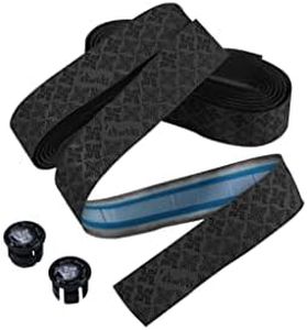 SKWI: KI Skwiki Road Bike Handle Bar Tape, Adherent PU Leather, Gripy, High Rebound, Breatheable, Multi-Layer Structure (Black)