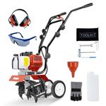 BU-KO 52CC Garden Petrol Tiller Engine 3HP 2 Strokes Lawn Soil Cultivator Rotovator Engine Lightweight Compact Powerful Sure Grip Handles Built to be Durable Dependable and Heavy Duty 1 Year Warranty