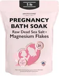 Aromasong Dead Sea Pregnancy Bath Soak 5 LB - Unscented Pure Magnesium Flakes & Minerals - Pregnancy & Postpartum Muscle Aches & Leg Discomfort - Better Absorbs Than Epsom Salt (Packaging May Vary)