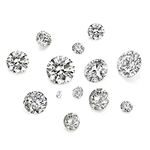 Craftdady 50pcs 5 Sizes Clear Cubic Zirconia Stone Loose CZ Rhinestone Faceted Cabochons for Earring Bracelet Pendants Jewelry DIY Craft Making