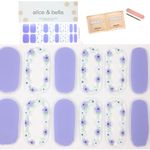 Forget-me-not Semi Cured Gel Nail Wraps