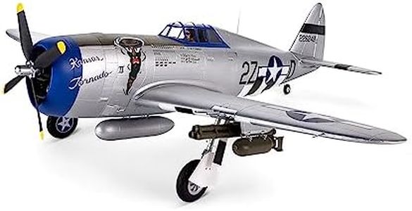 E-flite RC Airplane P-47 Razorback 1.2m BNF Basic-Transmitter Battery and Charger Not Included EFL08450 Airplanes B&F Electric