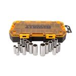 DEWALT DWMT73812 Tool Kit 3/8'' Drive Deep Socket Set, 20 Piece