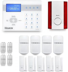 Alarme maison sans fil ICE-Bi 4 à 5 pièces mouvement + intrusion + sirène extérieure - Compatible Box internet