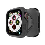 elkson Compatible with Apple Watch 40mm Bumper Case, Quattro Series Rugged Case for Apple Watch SE and iWatch Series 6 5 4, Military Grade Durable Protective Cover, Flexible Shock Proof, Black