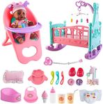deAO 12” 21 Pcs Baby Doll Play Set