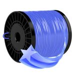 Forever Speed Grass Trimmer Line, Trimmer Wire for Weed Trimmings Thread Lawn Trimmer Nylon Thread 5-edge Diameter 2.4 mm x 100 meters - Blue