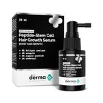 The Derma Co. 20% Actives Peptide Stem Cell Hair Growth Serum, 30ml With Foligen Analupe, Anagain, Copper Peptide, Redensyl, Reduces Hair Fall & Breakage, Promotes Healthy Scalp, All Hair Types