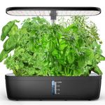 CYBSDF Indoor Garden Hydroponics Growing System 12 Pods, Indoor Herb Garden with LED Grow Light, Adjustable Height Up to 10.8inch, Hydroponics for Family